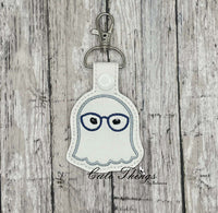 Ghost with Glasses Snap Tab