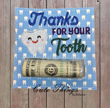 Thanks for Your Tooth Money/Lip Balm Card