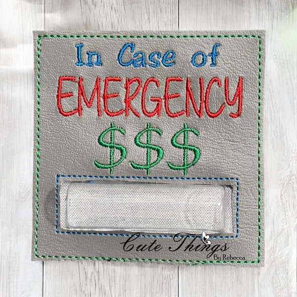 In Case Of Emergency Money Money/Lip Balm Card