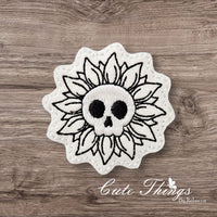 Skull Head Flower ITH