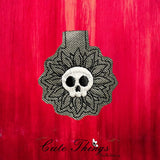 Skull Head Flower Magnet Bookmark