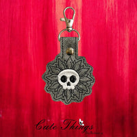 Skull Head Flower ITH