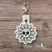 Skull Head Flower ITH