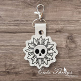 Skull Head Flower ITH