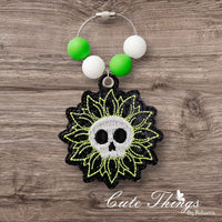 Skull Head Flower ITH