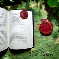 Watermelon Slice Applique Magnet Bookmark