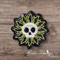 Skull Head Flower ITH