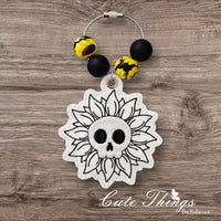 Skull Head Flower ITH