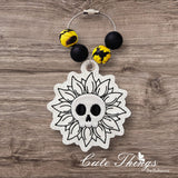 Skull Head Flower ITH