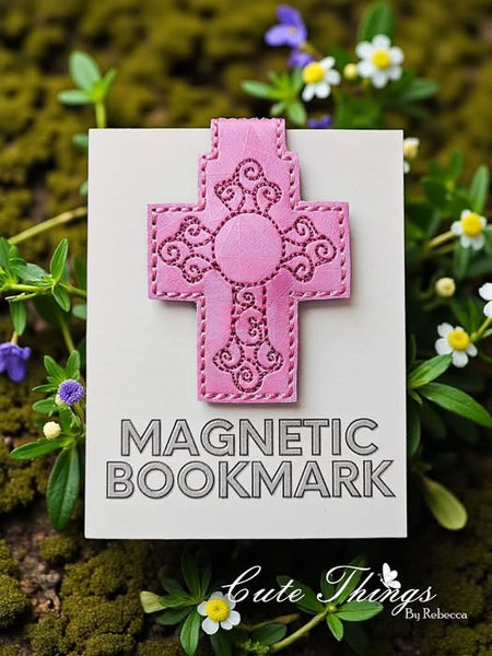 Swirl Cross Magnet Bookmark