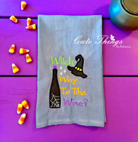 Witch Way To the Wine? Applique