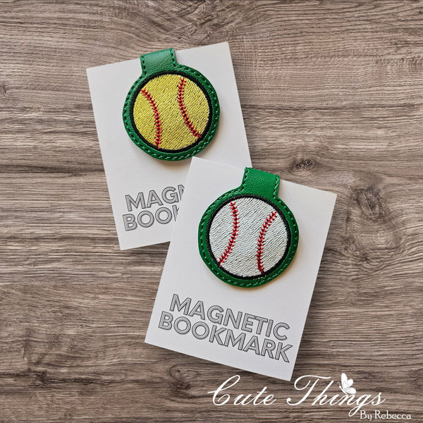 Baseball Magnet Bookmark