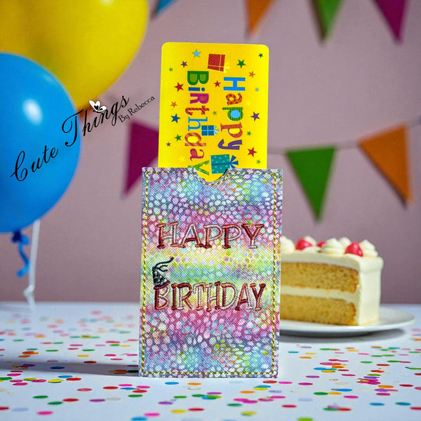 Happy Birthday Gift Card Holder