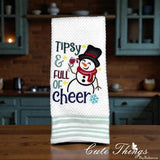 Tipsy and Full Of Cheer Applique