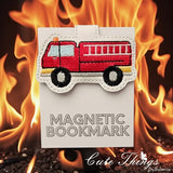Fire Truck Magnet Bookmark