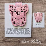 Cute Pig Magnet Bookmark