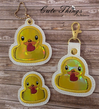 Applique Duck With Heart ITH