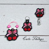 Bow With Cherries ITH