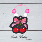 Bow With Cherries ITH
