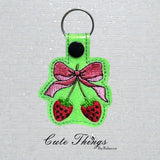 Bow With Strawberries ITH