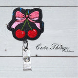 Bow With Cherries ITH