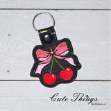 Bow With Cherries ITH