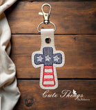 Stars and Stripes Cross ITH