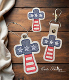 Stars and Stripes Cross ITH