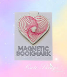 Spiral Heart Magnet Bookmark
