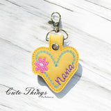 Nana Heart With Flower ITH