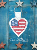 Stars and Stripes Heart ITH