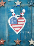 Stars and Stripes Heart ITH