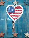 Stars and Stripes Heart ITH