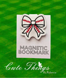 Baseball Bow Magnet Bookmark