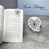 Spiderweb Heart Magnet Bookmark