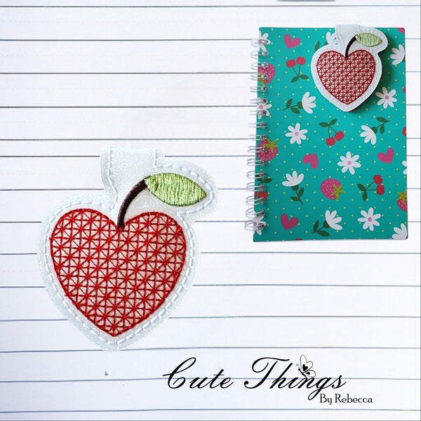 Apple Heart Magnet Book Mark