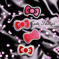 HK Bow Applique Snap Clip Cover