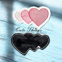 Triple Hearts Snap Clip Cover