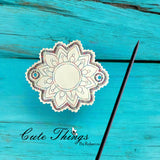 Mandala Flower Hair Cover