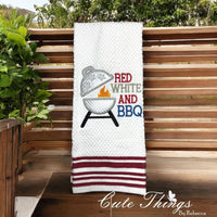 Red White and BBQ Applique
