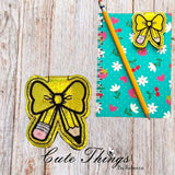 Pencil Bow Magnet Bookmark