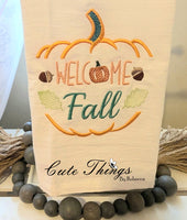Welcome Fall Pumpkin