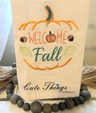 Welcome Fall Pumpkin
