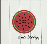 Watermelon Slice Applique Coaster ITH