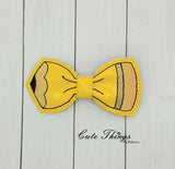 Cute Pencil Hair Bow ITH