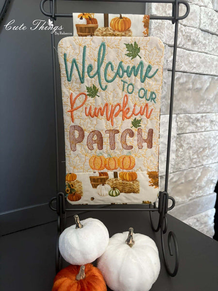 Welcome to Our Pumpkin Patch Mini Quilt