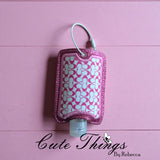 2 OZ Applique Hand Sanitizer Holder