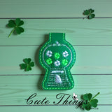 Bubblegum Machine Clovers Magnet Bookmark