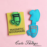 Music Note Heart Magnet Bookmark