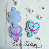 Infinity Heart Cross Magnet Bookmark